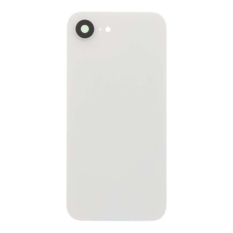 Battery Door + Back Camera Lens and Bezel with Bracket for iPhone 16e White OEM