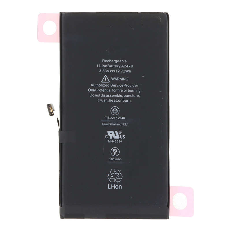 A2479 2815mAh Battery + Battery Adhesive for iPhone 12/12 Pro Diagnosable + Battery Health 100% O...