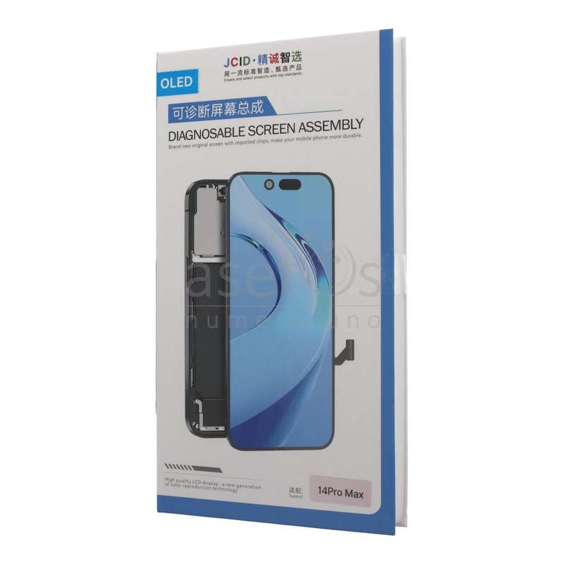 Screen Replacement for iPhone 14 Pro Max Non Replace Chip + Diagnosable JCID 120Hz Soft OLED Blac...
