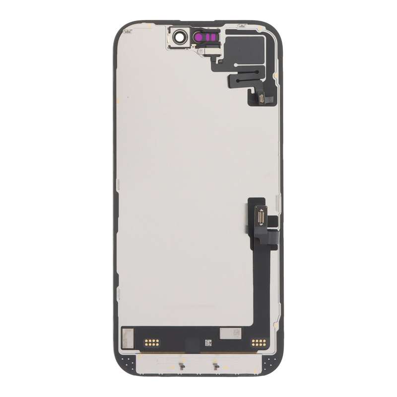 Screen Replacement with Proximity Light Sensor Flex Cable for iPhone 16 Diagnosable Black Ori