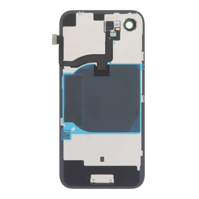 Battery Door + Back Camera Lens and Bezel with Metal Plate+Wireless Charger Chip+Flash Light for ...