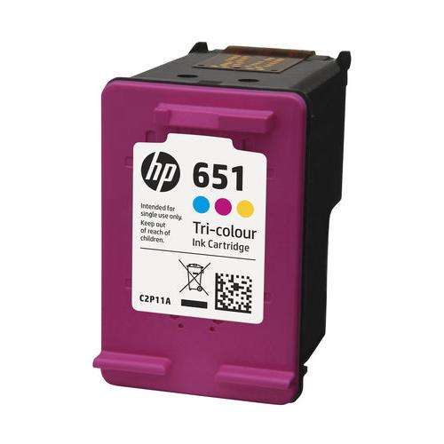HP 651 TRI COLOUR INK CARTRIDGE - IA 55