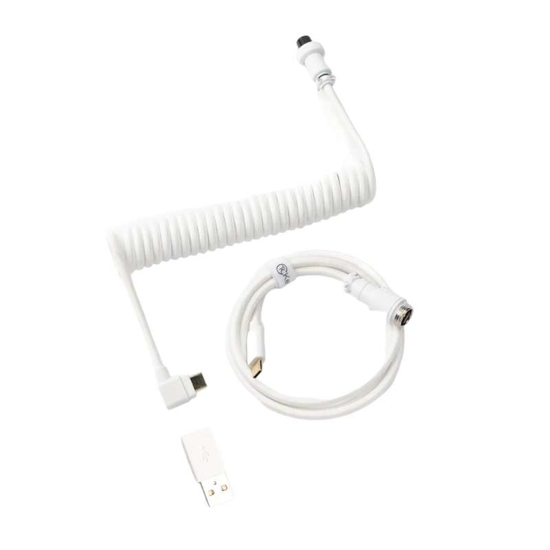 Keychron Coiled Aviator White Cable