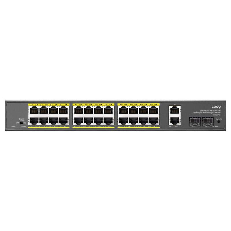 Cudy 24 Port Gigabit PoE 280W 2 Gigabit 2SFP Switch | GS1026PS2