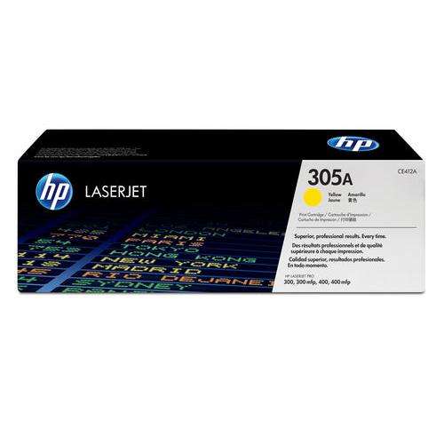 HP 305A YELLOW LASERJET TONER CARTRIDGE FOR LASERJET PRO 300 AND 400 COLOR SERIES