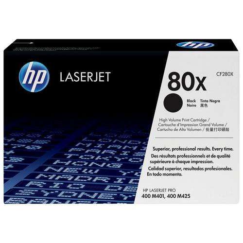 HP 80X BLACK LASERJET TONER CARTRIDGE FOR HP LASERJET PRO 400 MFP M425 AND PRO 400 PRINTER M401 S...