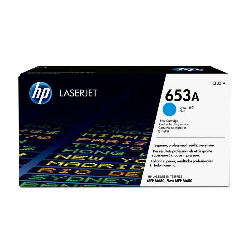 HP 653A CYAN TONER CARTRIDGE