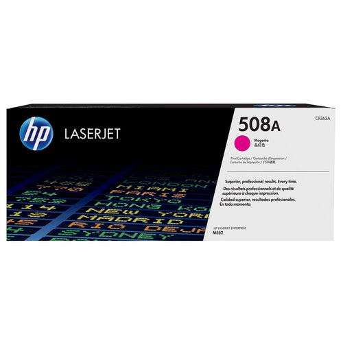 HP 508A MAGENTA LASERJET ENTERPRISE M552/M553 TONER CARTRIDGE YIELD 5000 PGS