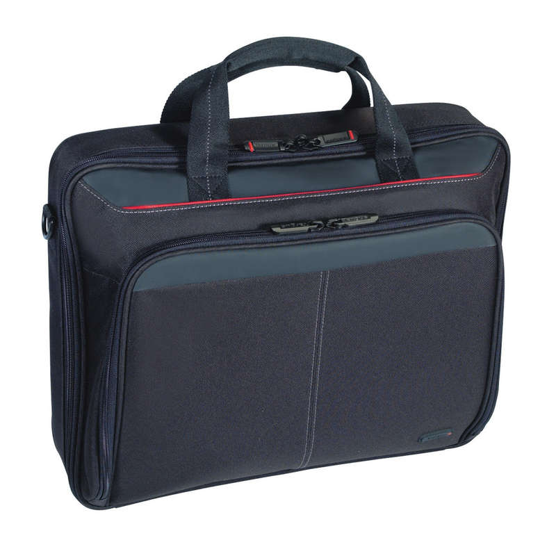 TARGUS CLASSIC 15-16IN CLAMSHELL CASE - BLACK PADDED 15.6" LAPTOP SECTION,  ADJUSTABLE SHOULDER S...