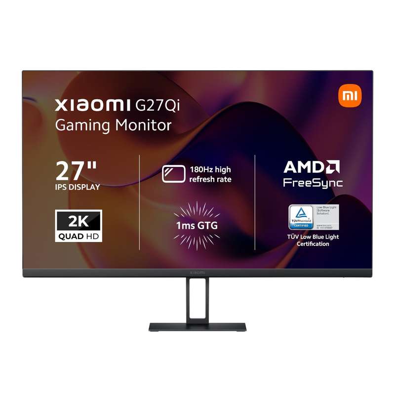 Xiaomi G27Qi 27" 2K 1440p IPS Gaming Monitor (180Hz, 1ms, 16_9, HDMI/DP, and AMD FreeSync)
