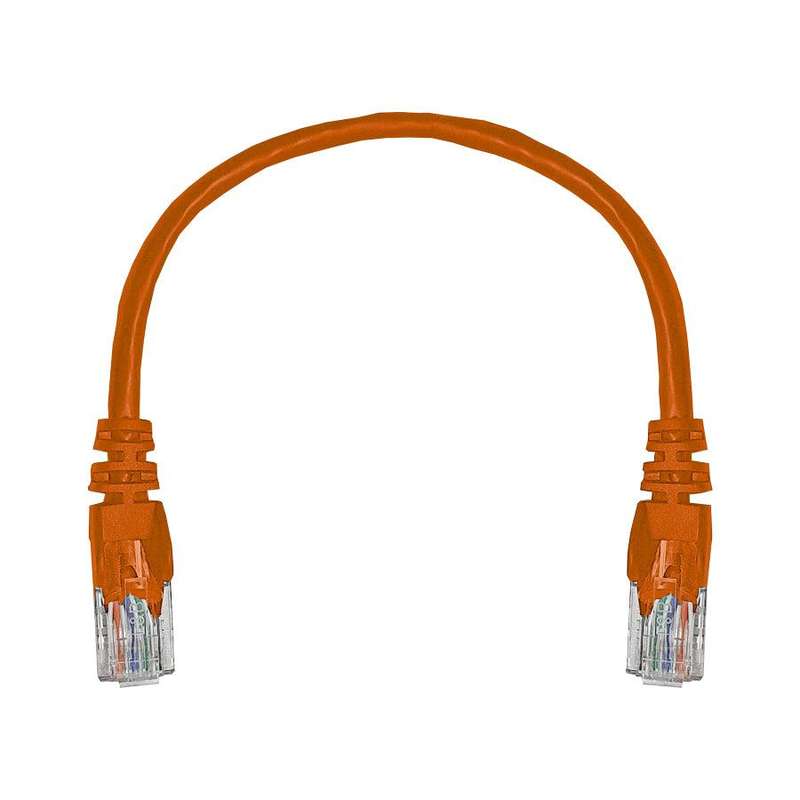 Linkbasic 22cm UTP Cat5e Flylead Orange