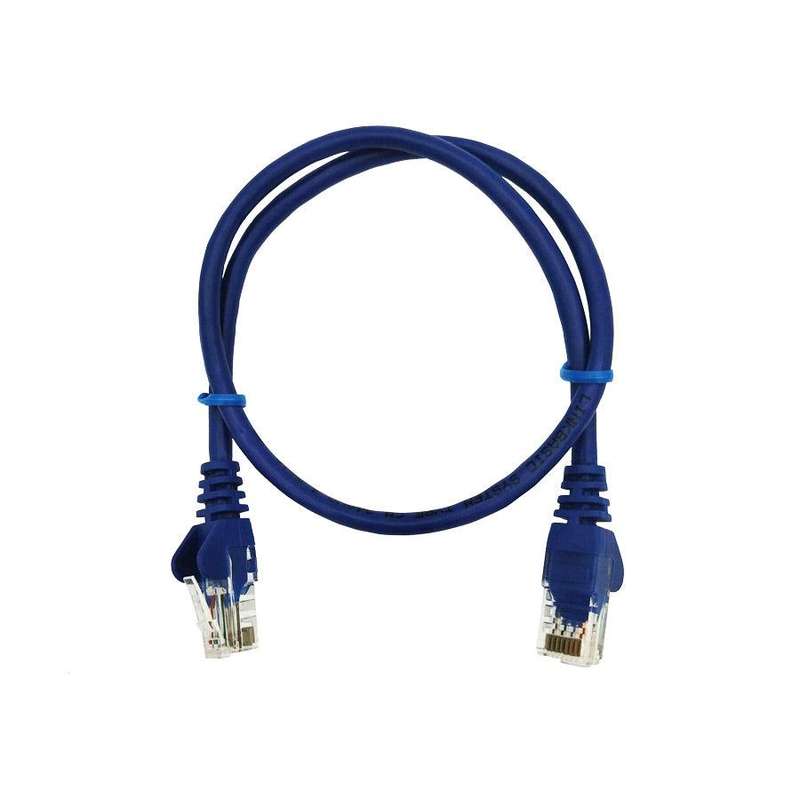 Linkbasic 50cm UTP Cat5e Flylead Blue