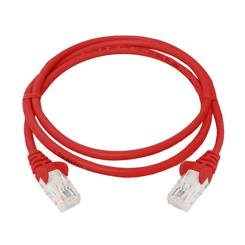 Linkbasic 1 Metre UTP Cat5e Flylead Red