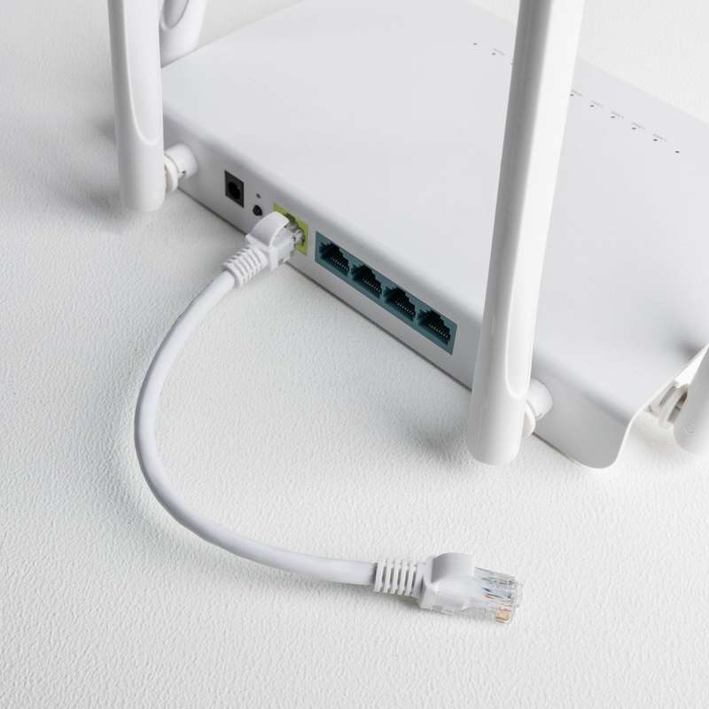 Gizzu Cat6 UTP Fly Lead Ethernet Network Cable 50cm  White