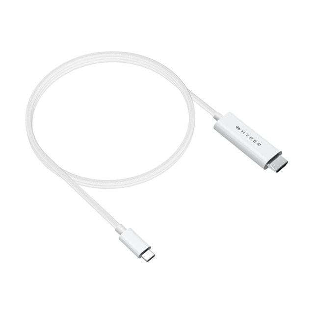 TARGUS - HYPER 4K USB-C TO HDMI CABLE - WHITE SHARE 4K60HZ CONTENT WITH A SINGLE CABLE, SIMPLE P...