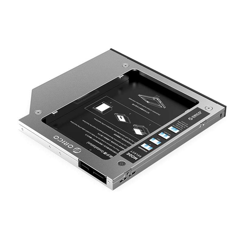 ORICO 9.0mm/9.2mm/9.5mm SATA3.0 Optical Caddy Drive - Silver