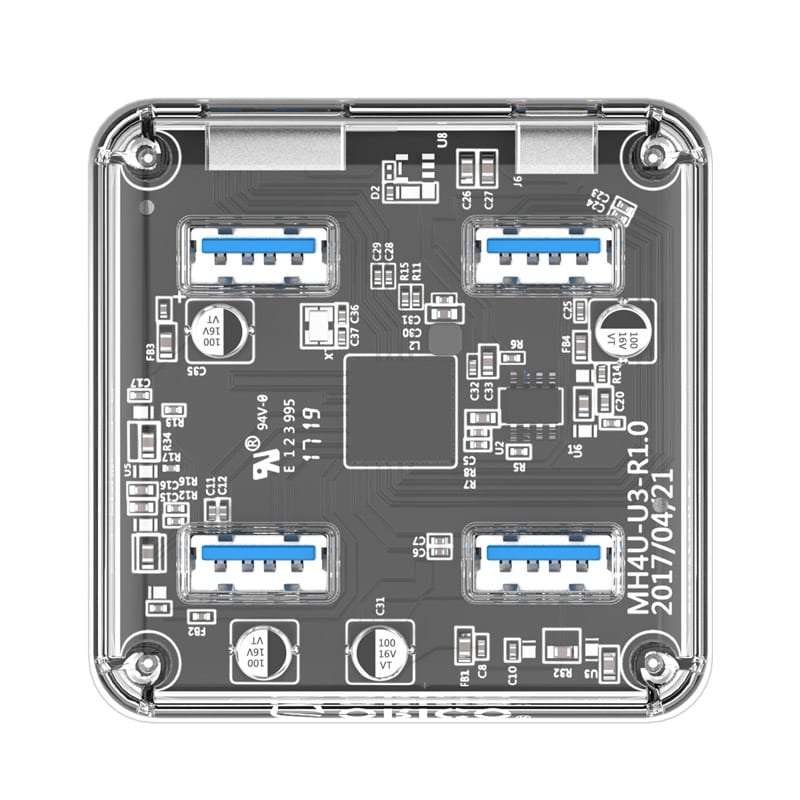 ORICO 4 Port USB3.0 Transparent Hub