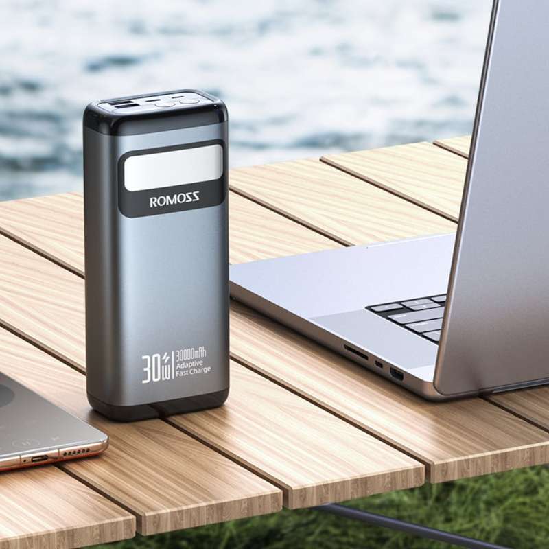 Romoss PMT30 30000mAh 30W Fast Charge Power Bank  Black