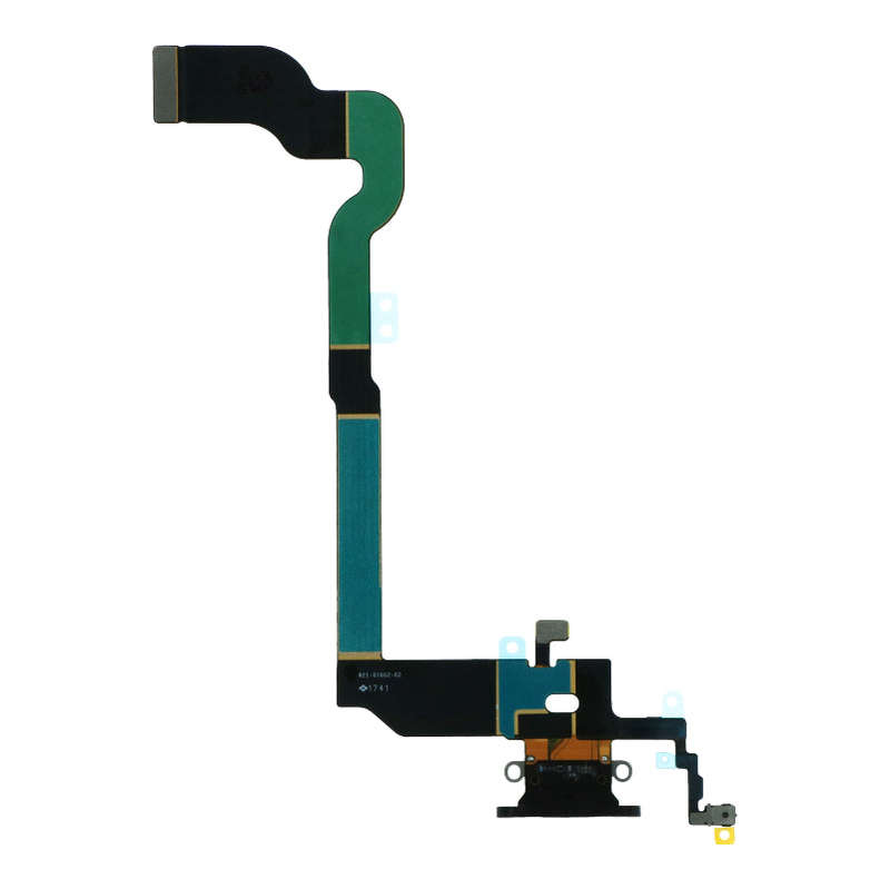 Charging Port Flex Cable for iPhone X Black Ori