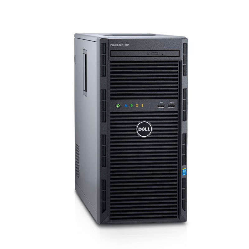 Dell PowerEdge T130, Intel Xeon E3-1220 v6 3.0GHz, 16GB RAM, 2 x 1TB SATA HDD Tower Server (Used ...