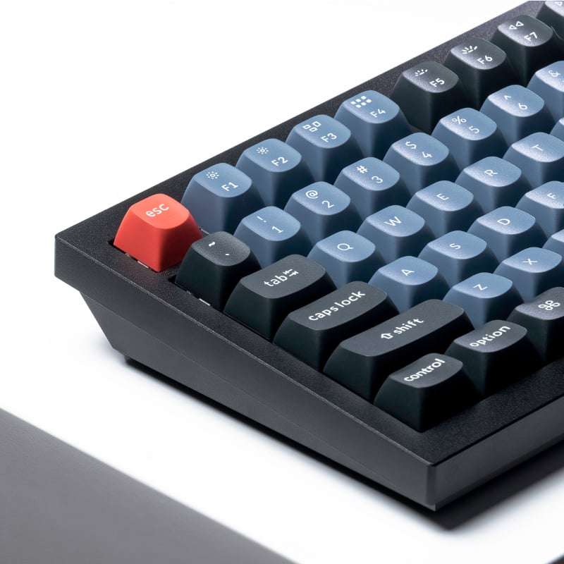 Keychron Q1 75% Red G Pro Switches Aluminium RGB Wired Keyboard - Black