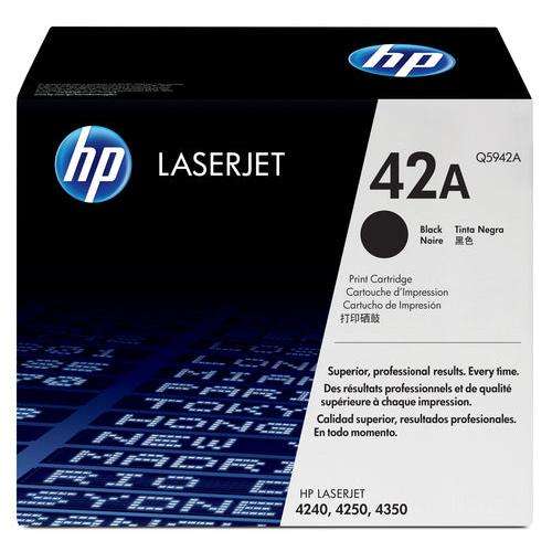 HP 42A LASERJET 4250/4350/4240 BLACK PRINT CARTRIDGE YIELD 10 000 PGS