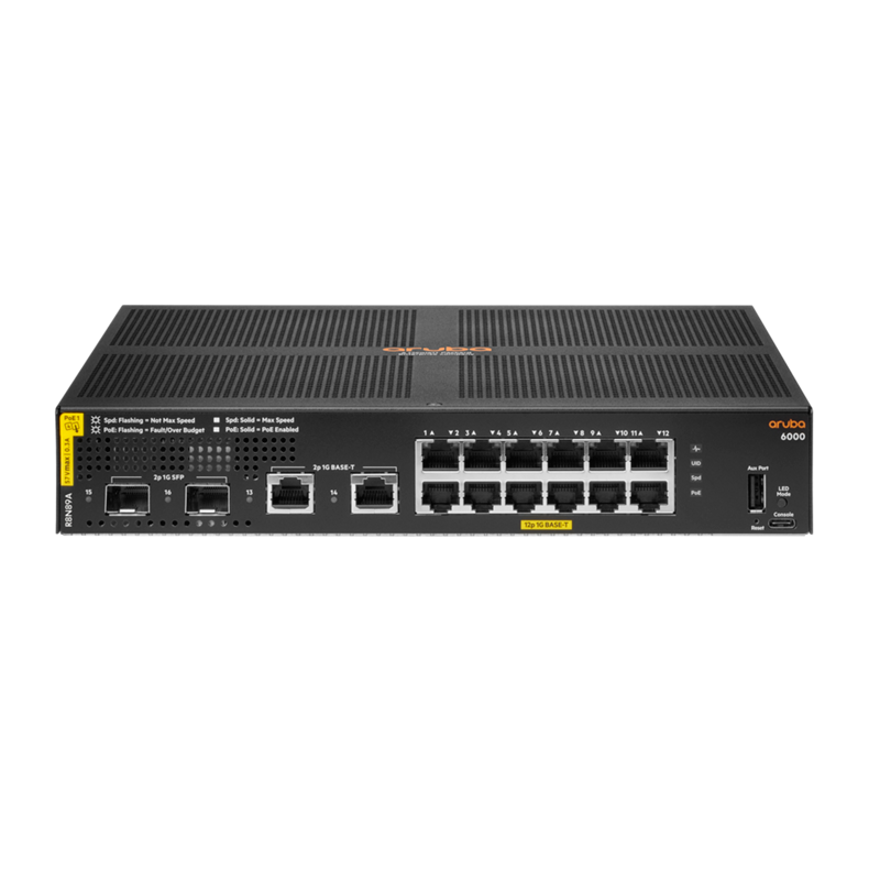 ARUBA 6000 12G CL4 2SFP 139W SWITCH