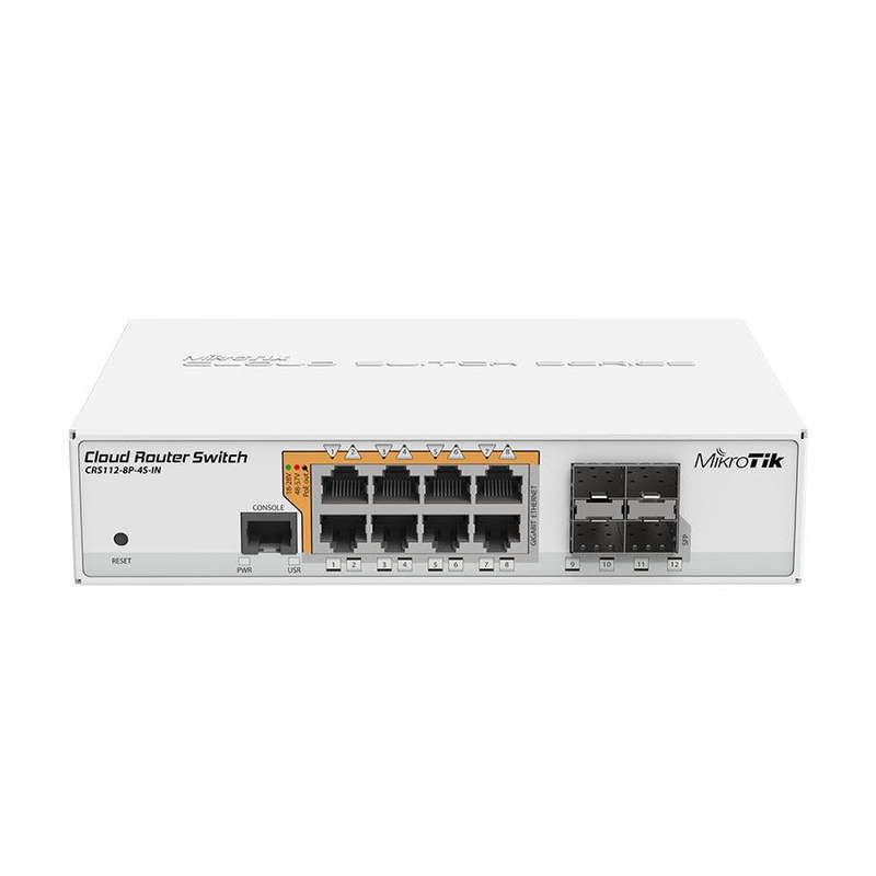 MikroTik Cloud Router Switch 8 Port PoE 4SFP | CRS112-8P-4S-IN