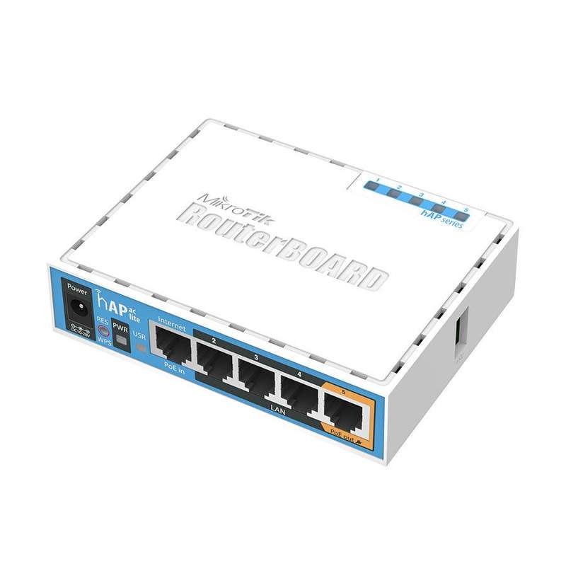 MikroTik hAP ac Lite 5 Port Ethernet 750Mbps WiFi 5 Router | RB952Ui-5ac2nD