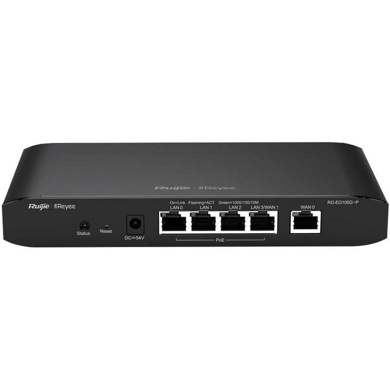 Reyee 5 Port Gigabit 2 WAN 4 PoE 54W Cloud Router | RG-EG105G-P