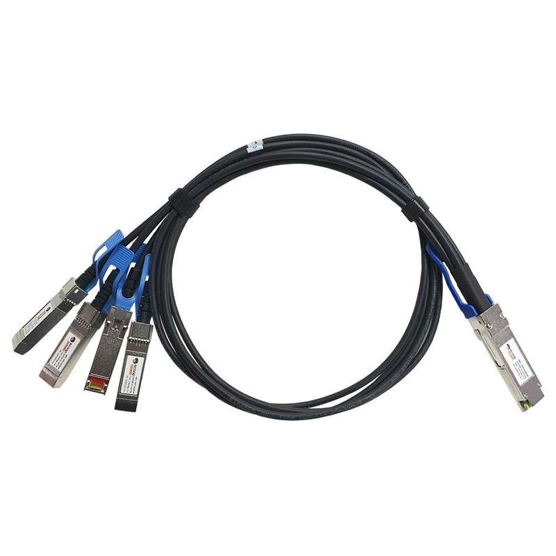 Linkbasic Breakout Cable 1M 1 QSFP28 to 4 SFP28 Uplink Cable