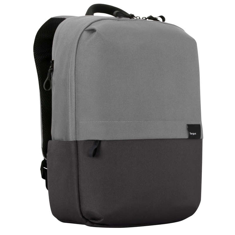 TARGUS 15.6" SAGANO COMMUTER BACKPACK GREY TWO-TONE, MINIMALISTIC DESIGN, HIDDEN POCKET WITH RAIN...
