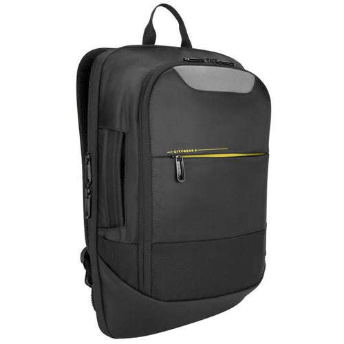 TARGUS - CITYGEAR 14-15.6IN CONVERTIBLE LAPTOP BACKPACK BLACK DETACHABLE SHOULDER STRAPS AND RETR...