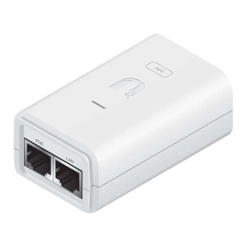 Ubiquiti Gigabit PoE Adapter 24V 12W with No Cable | POE-24-12W-G-WH
