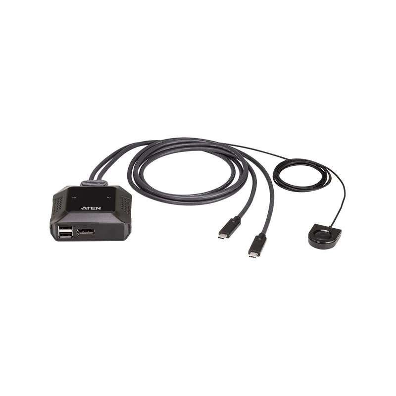 Aten 4K DisplayPort & USB-C with Remote Port Selector 2-Port KVM Switch