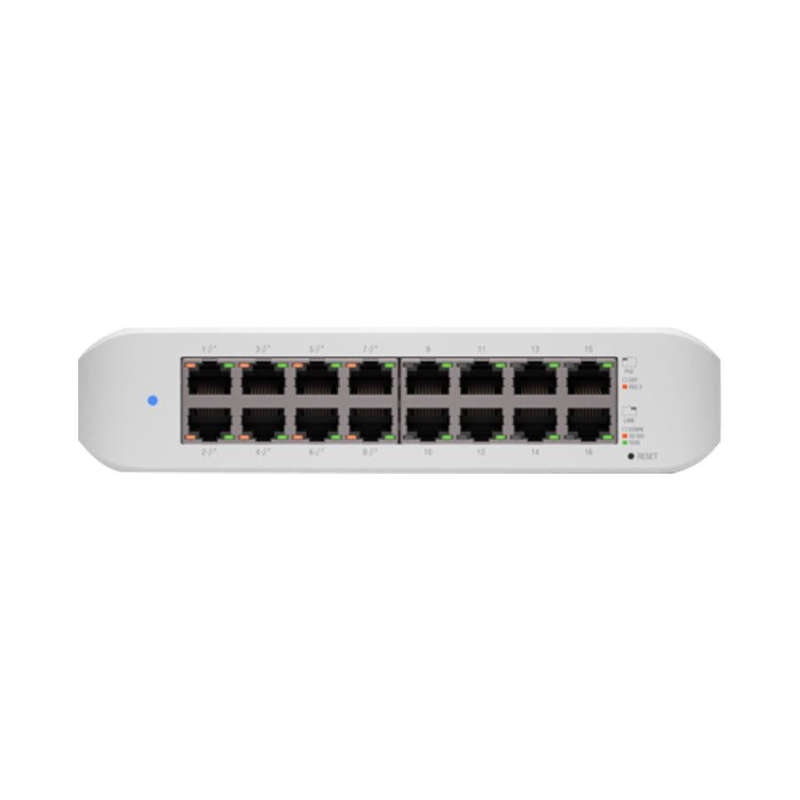 Ubiquiti UniFi Switch Lite 16 Port Gigabit 8PoE 45W | USW-Lite-16-POE