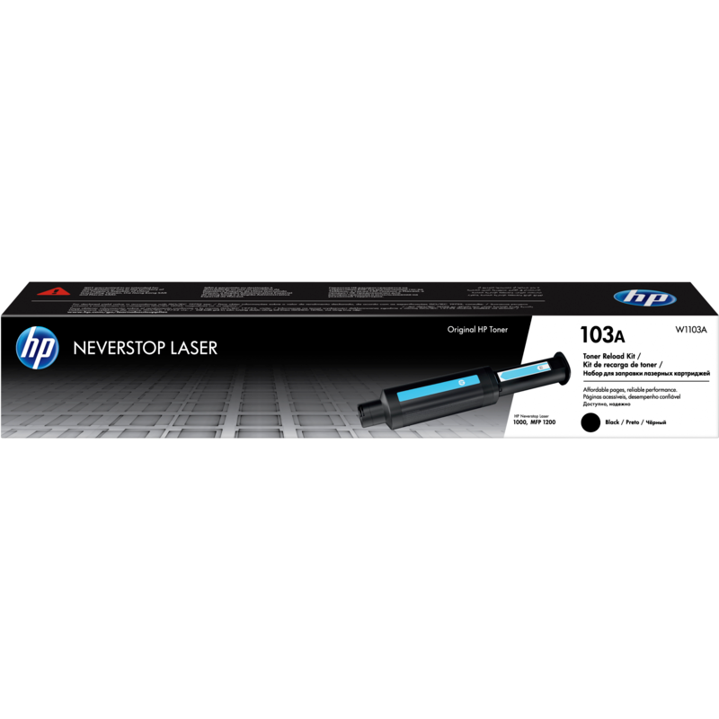 HP 103A BLACK ORIGINAL NEVERSTOP LASER TONER RELOAD KIT