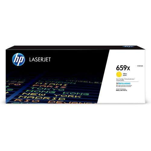 HP 659X LASERJET M856 / MFP M776 HIGH YIELD YELLOW ORIGINAL LASERJET TONER CARTRIDGE