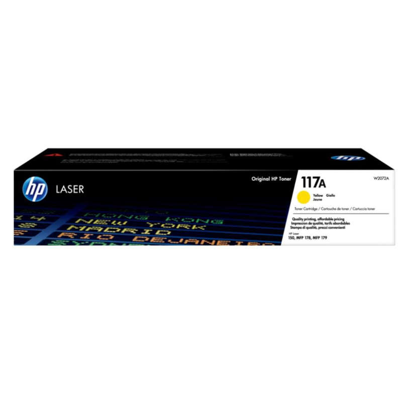 HP #117A YELLOW ORIGINAL LASER TONER CARTRIDGE