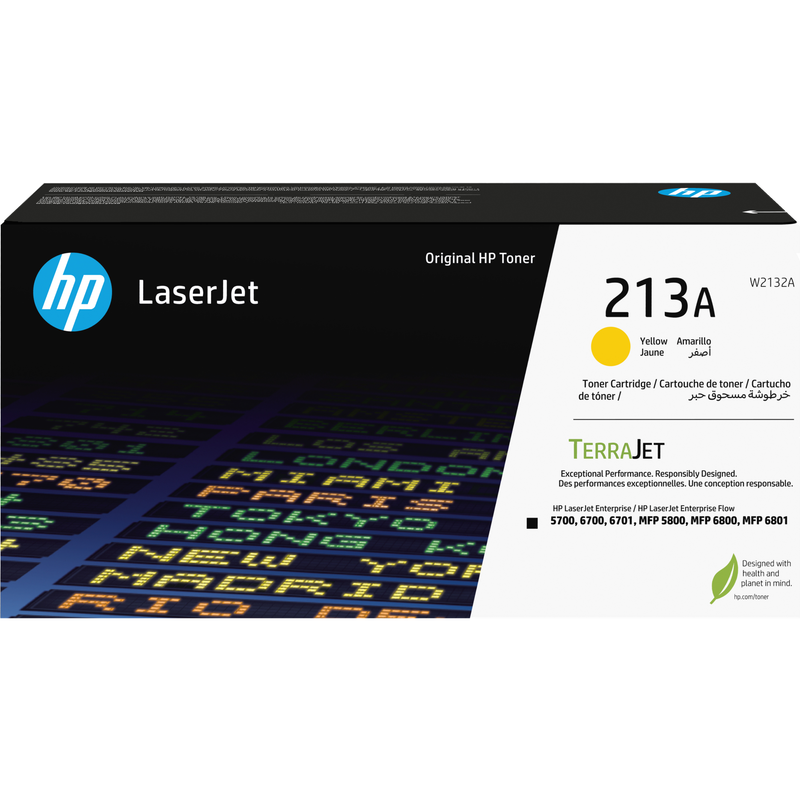 HP 213A YELLOW ORIGINAL LASERJET TONER CARTRIDGE