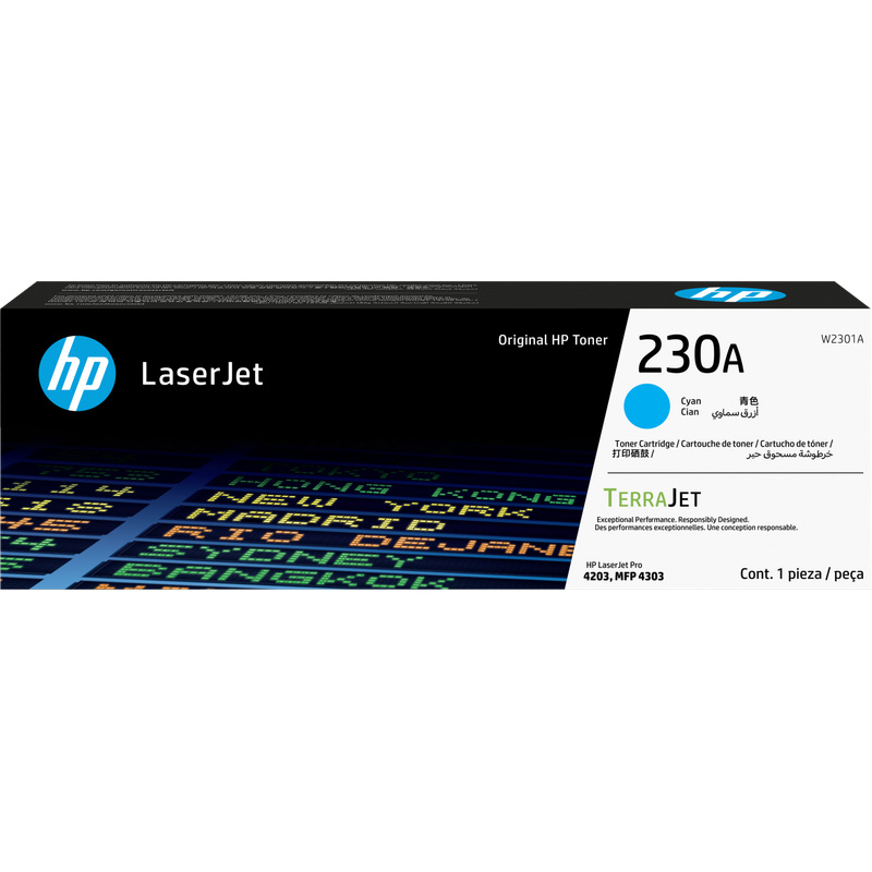 HP 230A CYAN ORIGINAL LASERJET TONER CARTRIDGE
