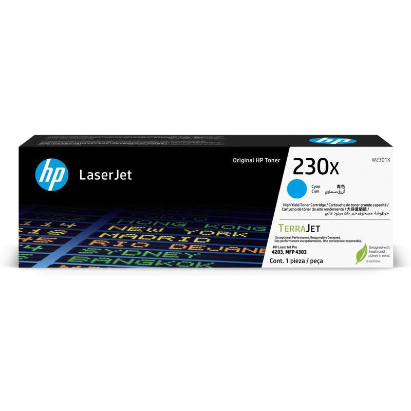 HP 230X CYAN ORIGINAL LASERJET TONER CARTRIDGE