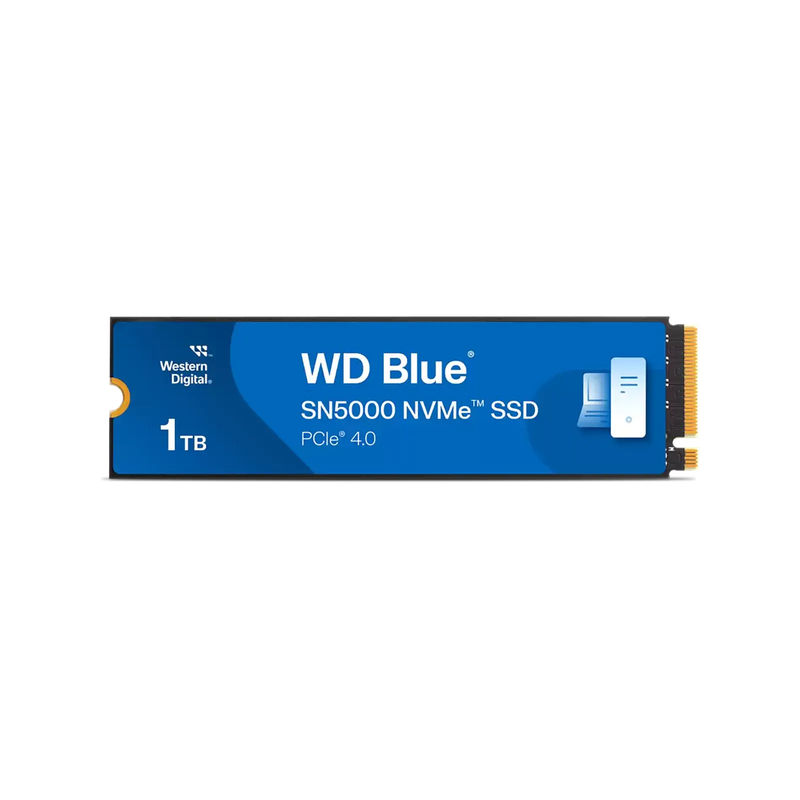 WD Blue SN5000 1TB PCIE GEN 4 M.2 3D NAND NVMe Internal SSD