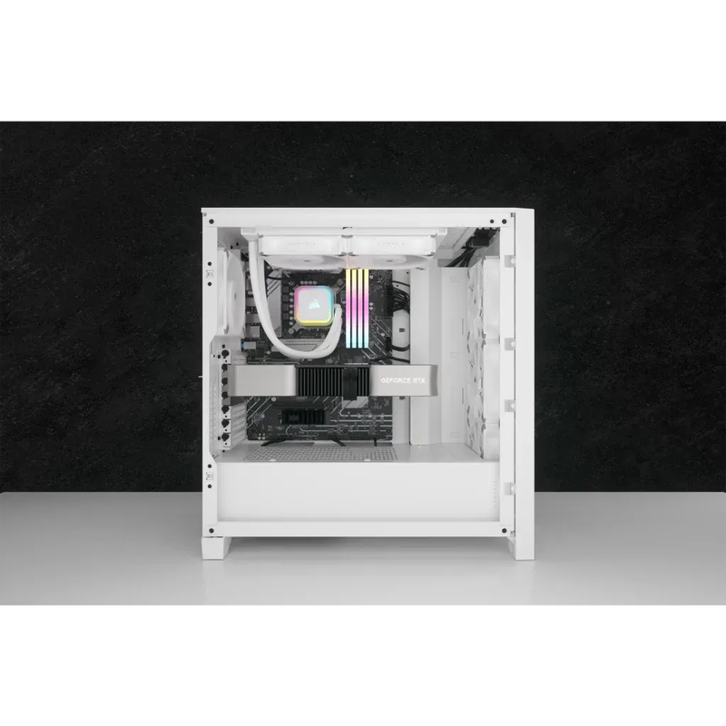 Corsair iCUE H100i ELITE RGB 240mm Liquid CPU Cooler - White AMD: AM5; AM4; sTRX4; sTR4 | Intel L...