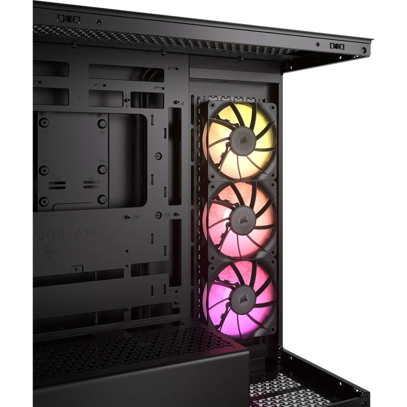 iCUE LINK 3500X RGB Black Mid-Tower PC Case; 2x 3.5'' |  2x 2.5'' Drive Bays; Up to 360mm Radiato...