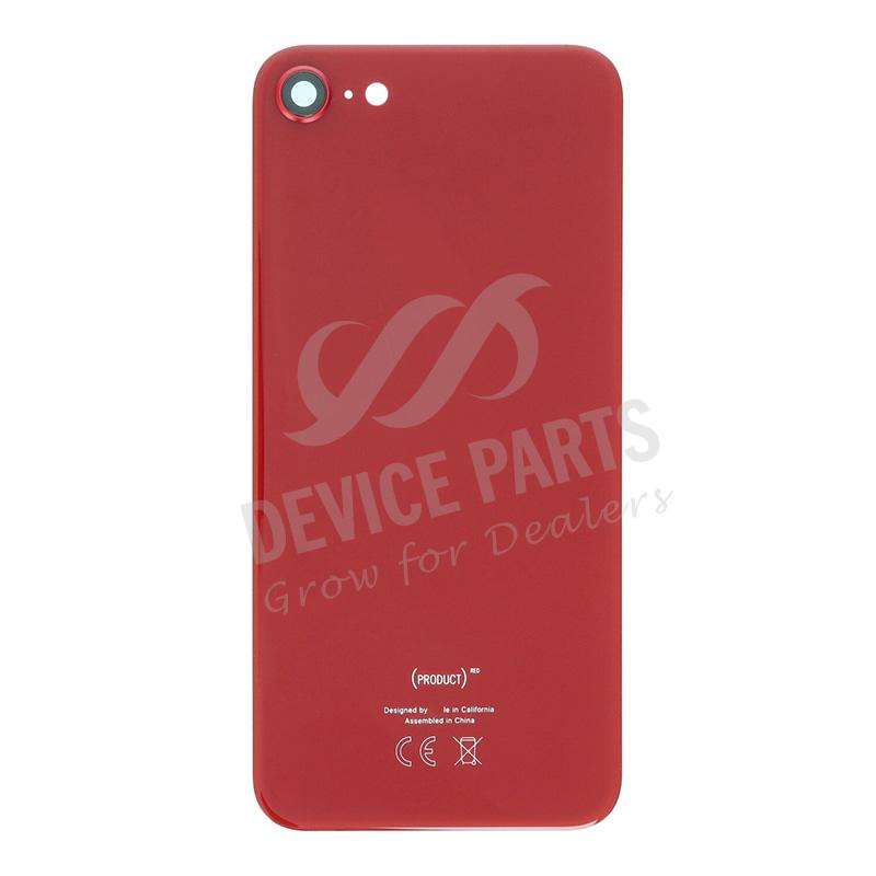 Battery Door + Back Camera Lens and Bezel for iPhone 8 European Version Red OEM