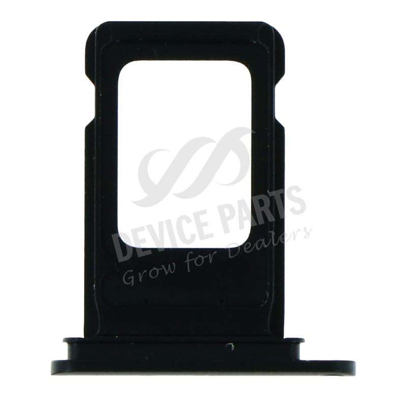 SIM Card Tray With Waterproof Rubber Ring for iPhone XR Dual Card Version Black Ori