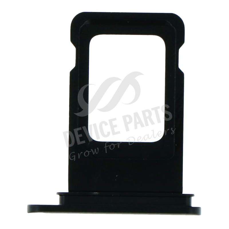 SIM Card Tray With Waterproof Rubber Ring for iPhone XR Dual Card Version Black Ori