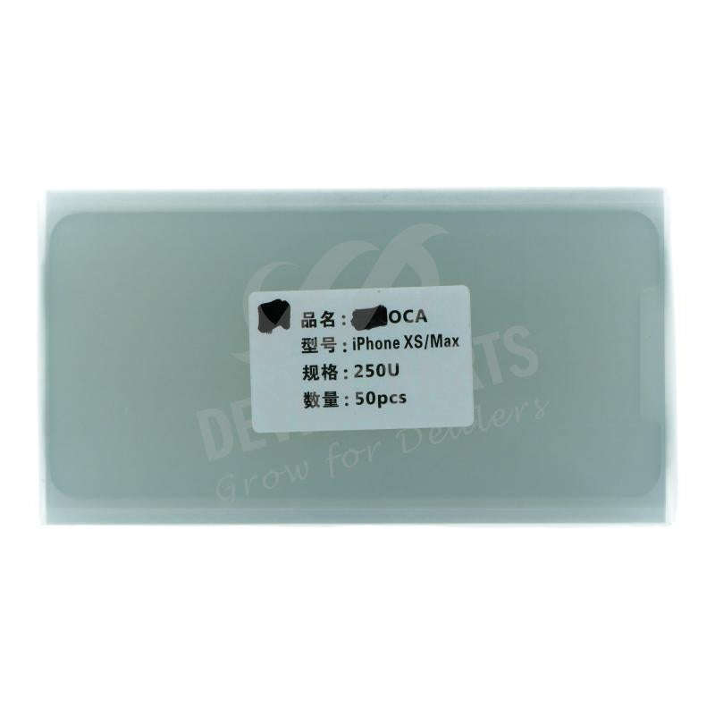 50Pcs 175um OCA Adhesive Stickers for iPhone XS Max/11 Pro Max HQ