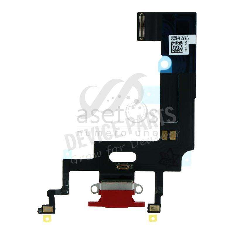 Charging Port Flex Cable for iPhone XR Red Ori